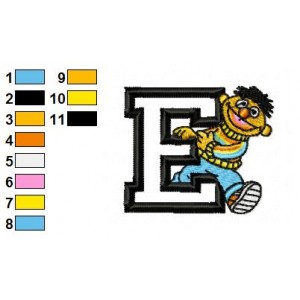 Bert and Ernie Embroidery Design 17